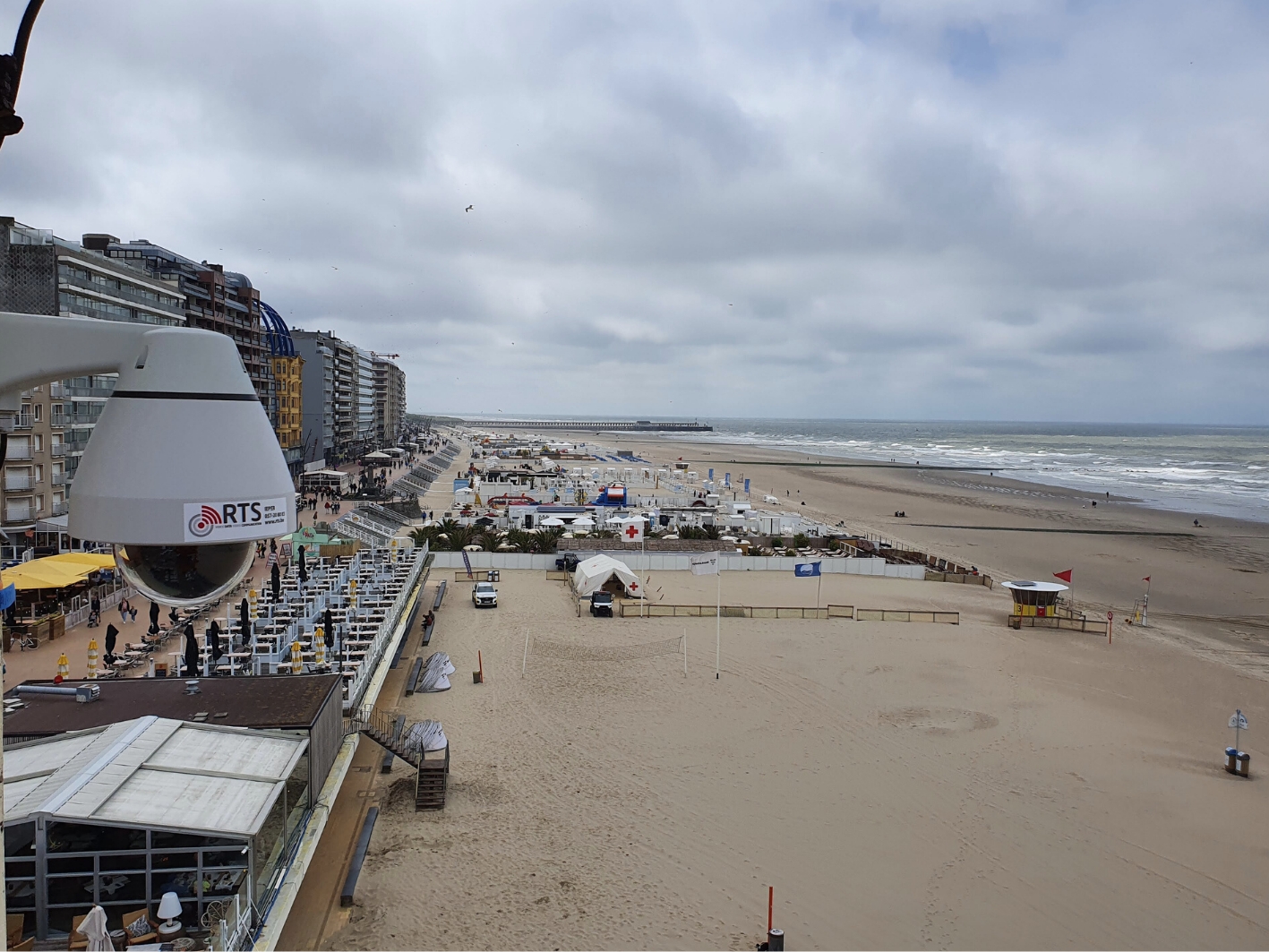 RTS plaatst PTZ camera in Blankenberge 