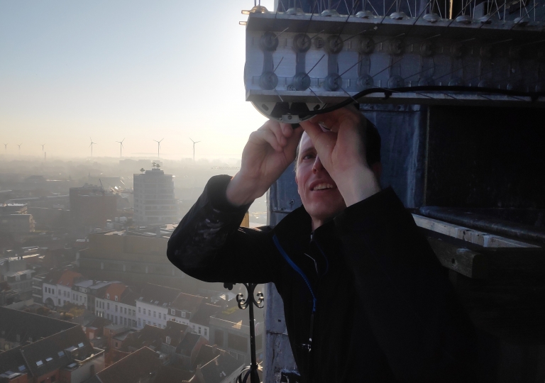 Installatie van een slechtvalkencamera 